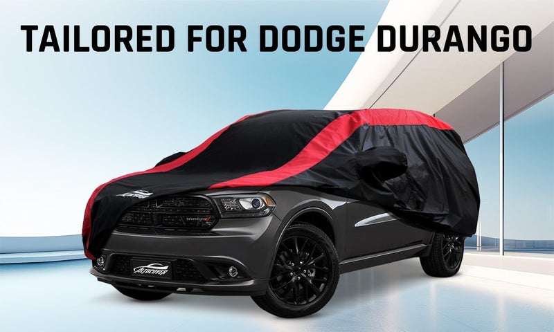AltoCover Car Cover Custom Fit Dodge Durango 2004-2025, SUV Cover Waterproof All Weather with Red Strip Design for Rain, Sun, Snow, Dust Protection - Image 2